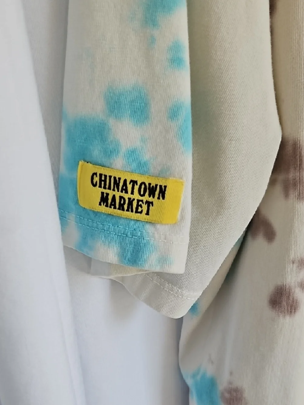 Guess Originals x Chinatown Market Smiley Face Tie-Dye T-Shirt - Size Large - Picture 3 of 7